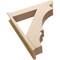 Ekena Millwork 7 1/2-in W x 36-in D x 42-in H Balboa Slat Rough Cedar Woodgrain TimberThane Outlooker, Primed Tan OUTUR075X36X42BOA24RCPR - alternate 6